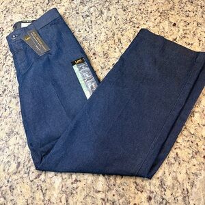 Lee Women's Mid Rise Dark Blue Trousers